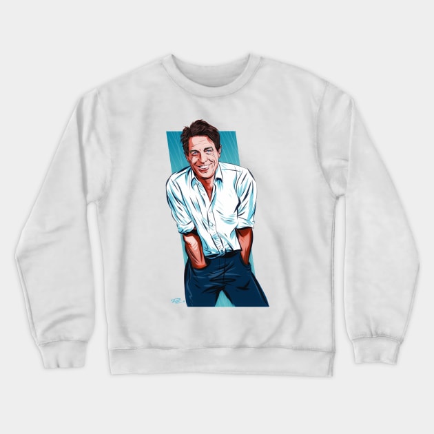 Hugh Grant - An illustration by Paul Cemmick Crewneck Sweatshirt by PLAYDIGITAL2020